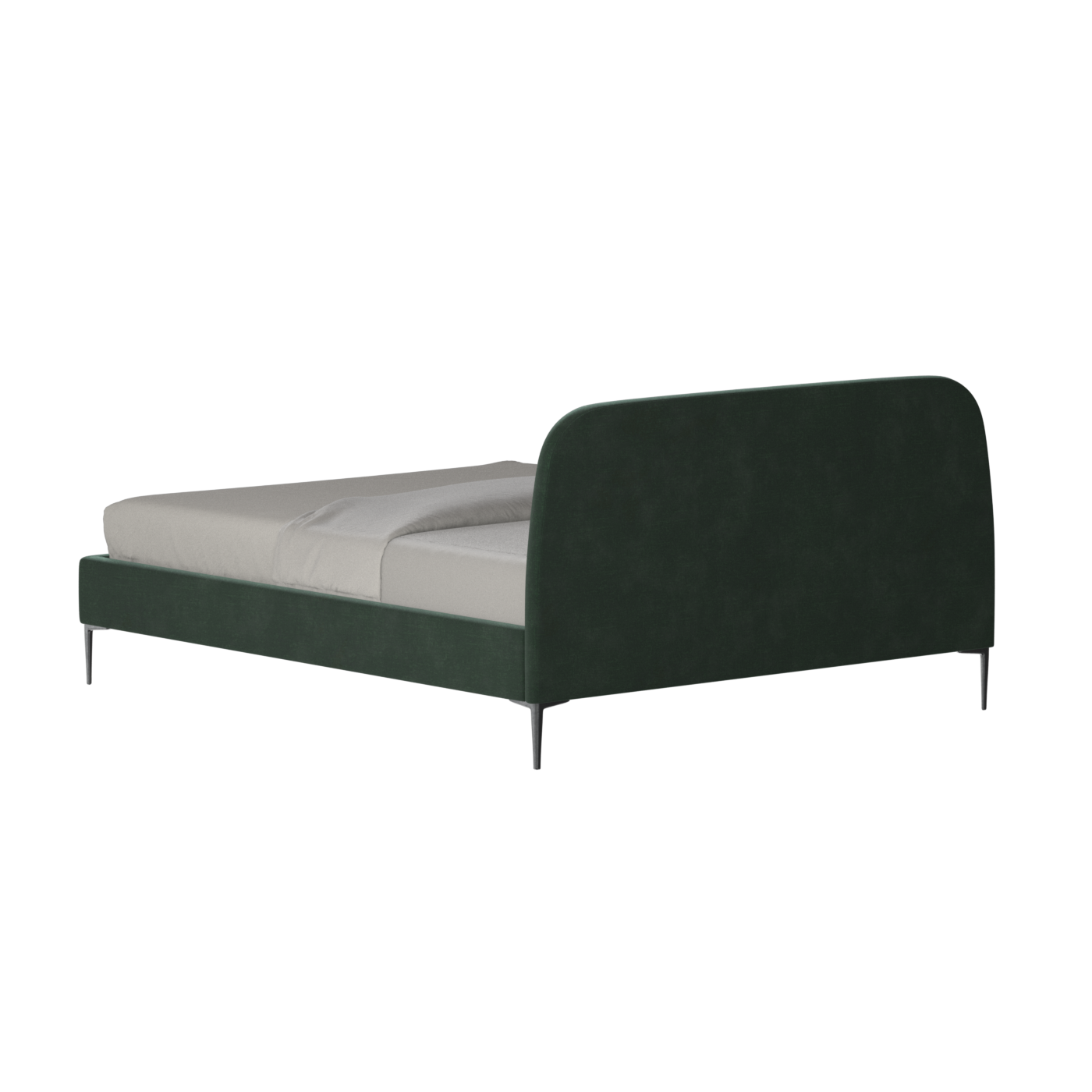 Anna Upholstered Bed with Vertical Headboard Detailing