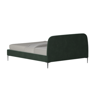 Anna Upholstered Bed with Vertical Headboard Detailing
