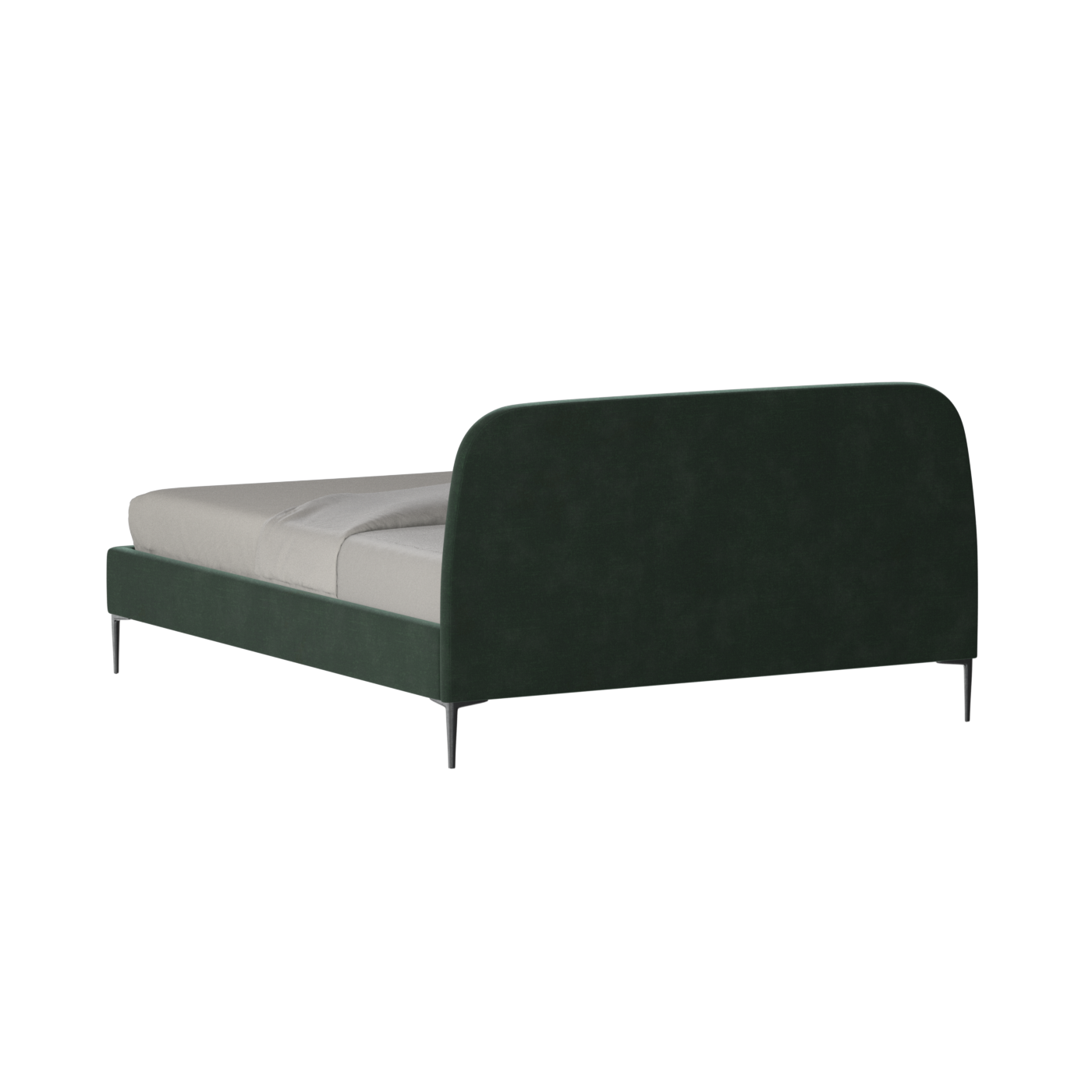 Anna Upholstered Bed with Vertical Headboard Detailing