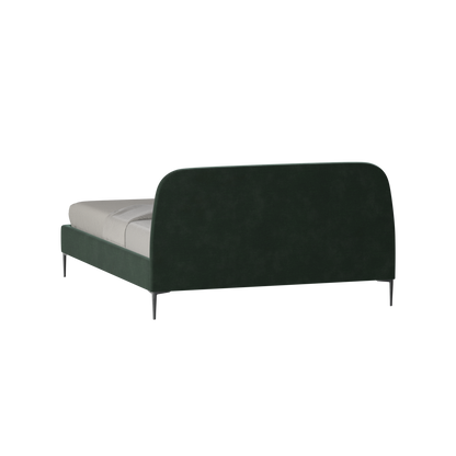 Anna Upholstered Bed with Vertical Headboard Detailing