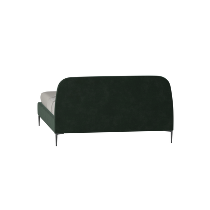Anna Upholstered Bed with Vertical Headboard Detailing
