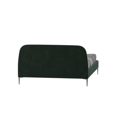 Anna Upholstered Bed with Vertical Headboard Detailing