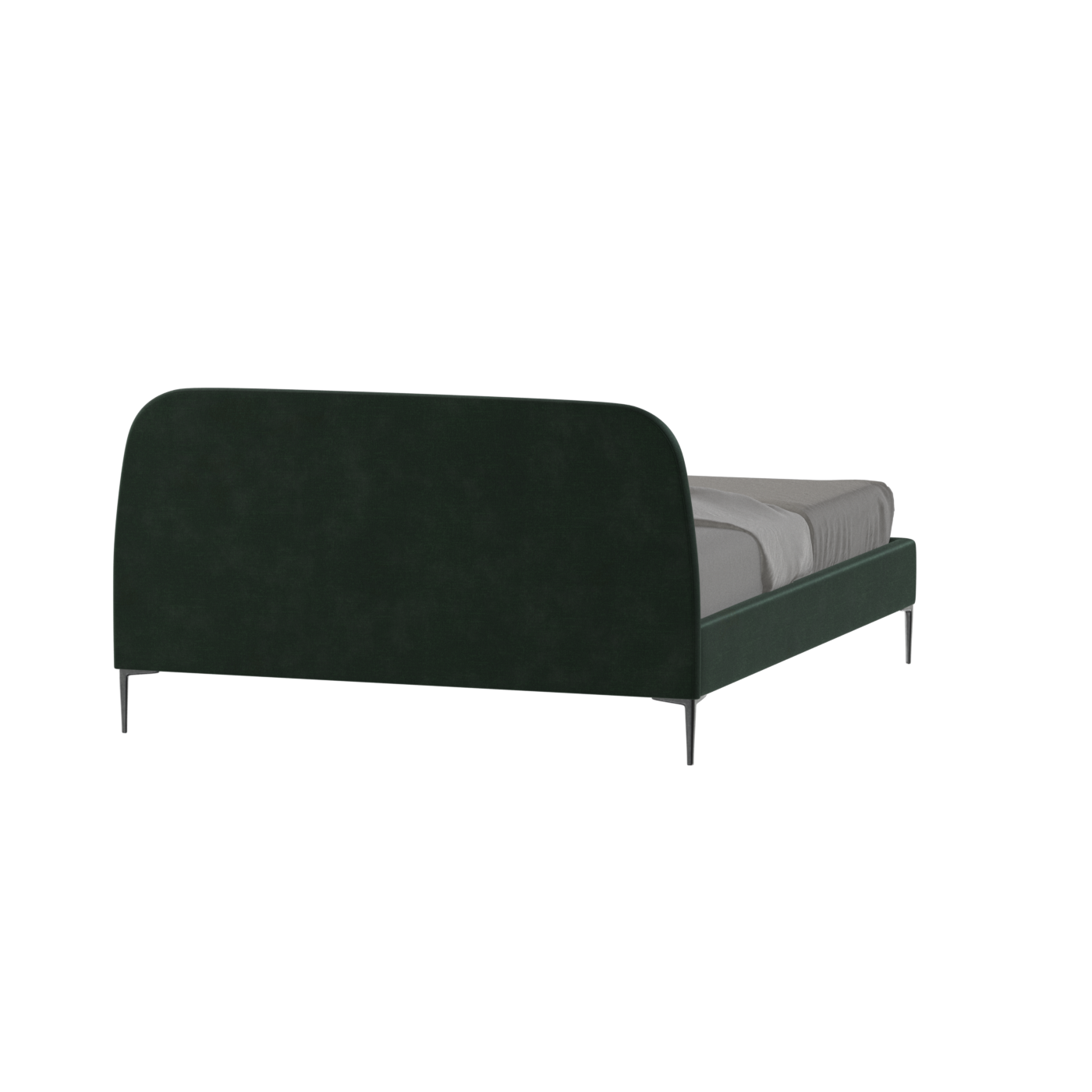 Anna Upholstered Bed with Vertical Headboard Detailing