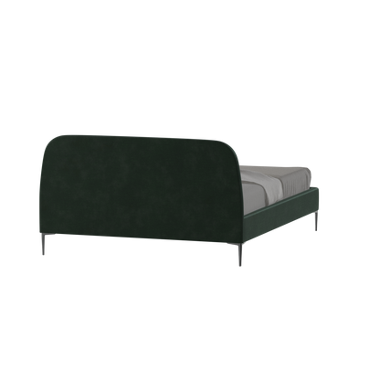 Anna Upholstered Bed with Vertical Headboard Detailing