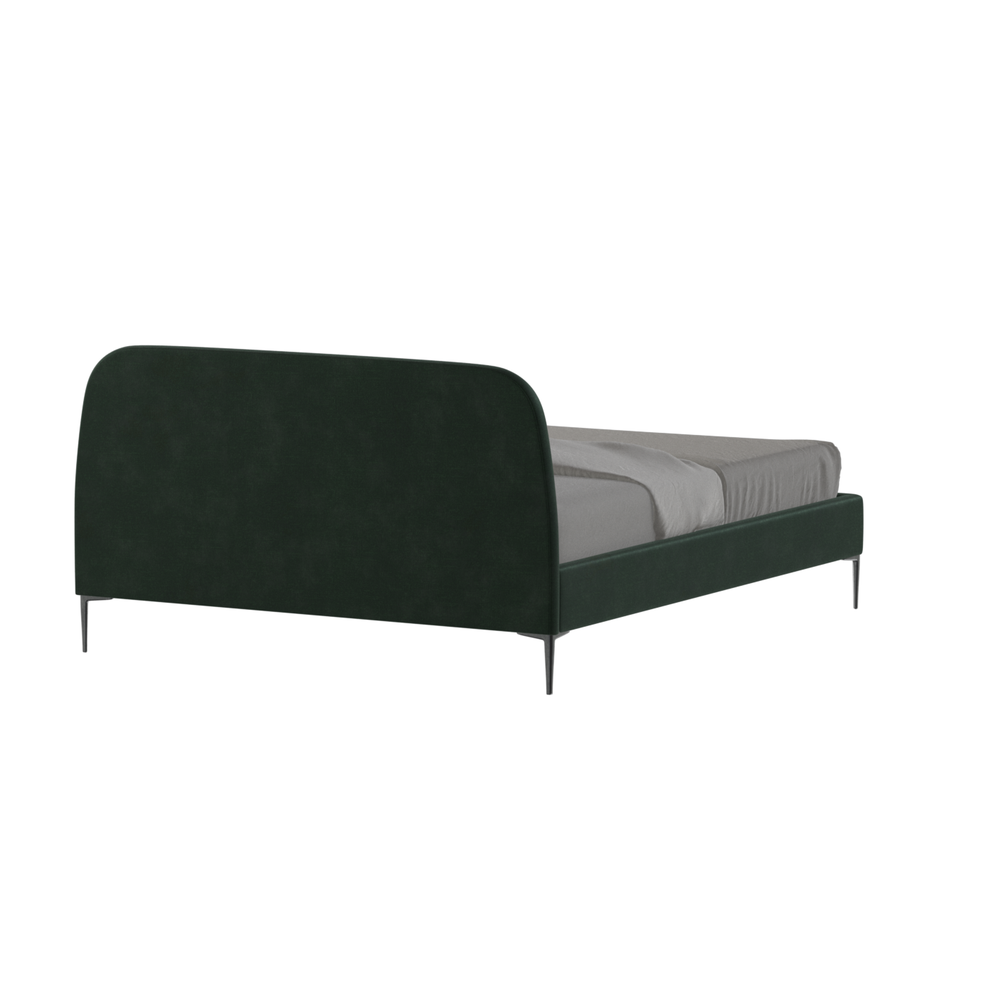 Anna Upholstered Bed with Vertical Headboard Detailing