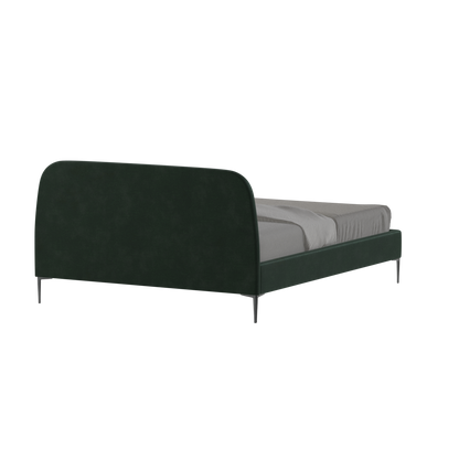 Anna Upholstered Bed with Vertical Headboard Detailing