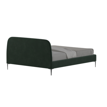 Anna Upholstered Bed with Vertical Headboard Detailing