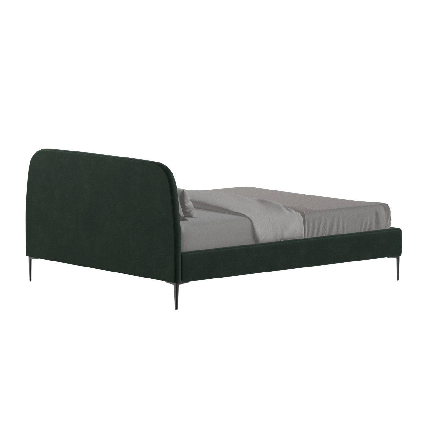 Anna Upholstered Bed with Vertical Headboard Detailing