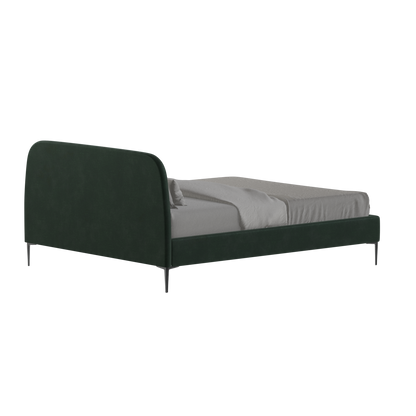 Anna Upholstered Bed with Vertical Headboard Detailing