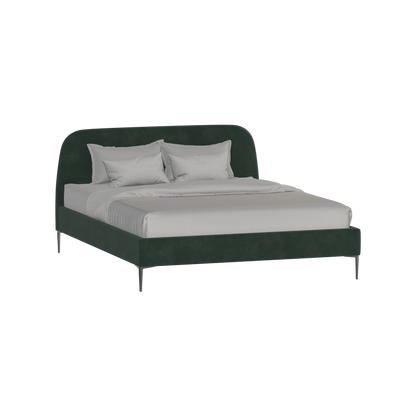 Anna Upholstered Bed with Vertical Headboard Detailing