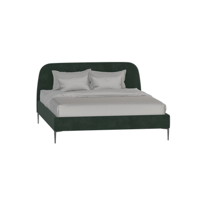 Anna Upholstered Bed with Vertical Headboard Detailing