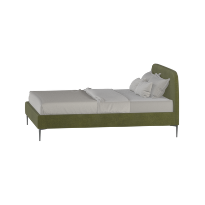 Anna Upholstered Bed with Vertical Headboard Detailing