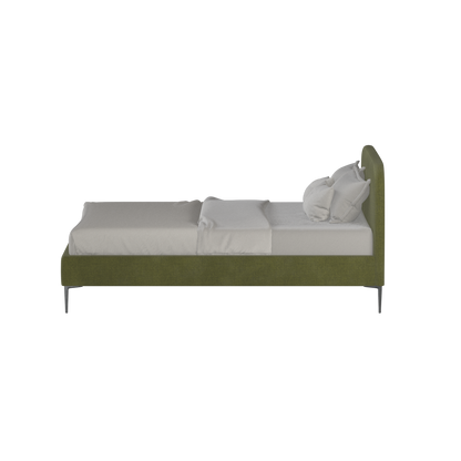 Anna Upholstered Bed with Vertical Headboard Detailing