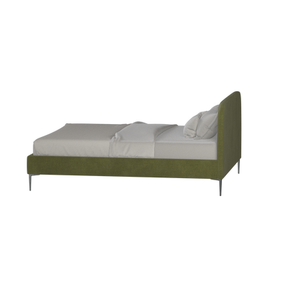 Anna Upholstered Bed with Vertical Headboard Detailing