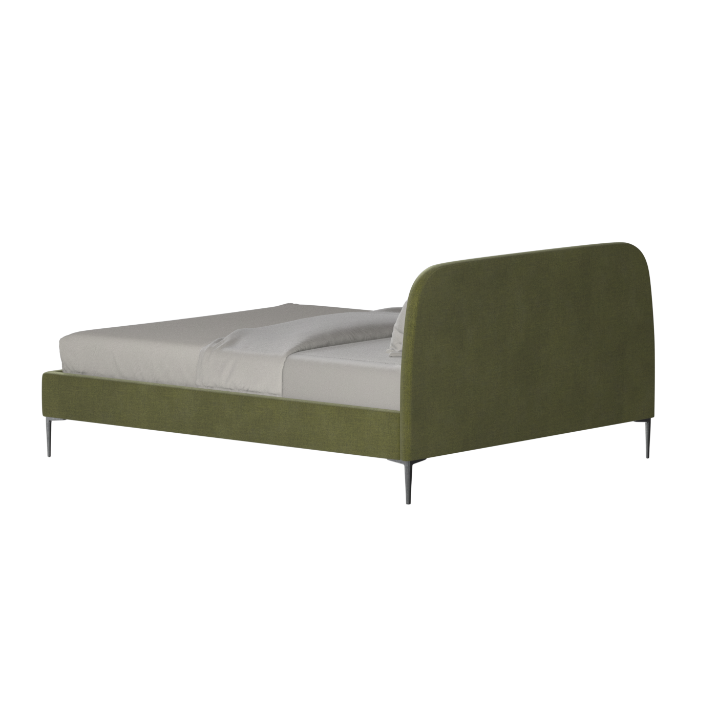 Anna Upholstered Bed with Vertical Headboard Detailing