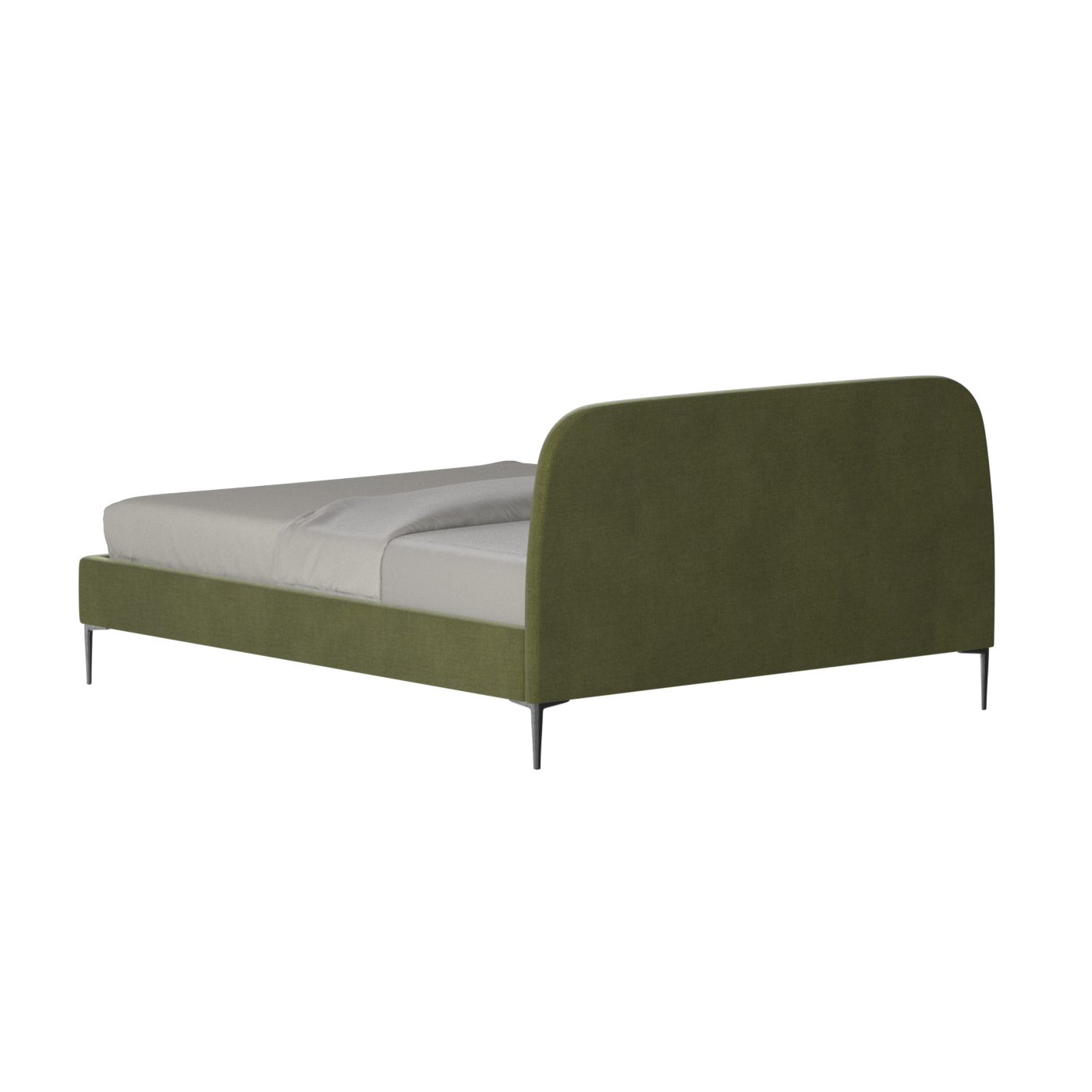 Anna Upholstered Bed with Vertical Headboard Detailing
