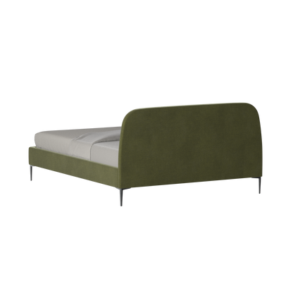 Anna Upholstered Bed with Vertical Headboard Detailing