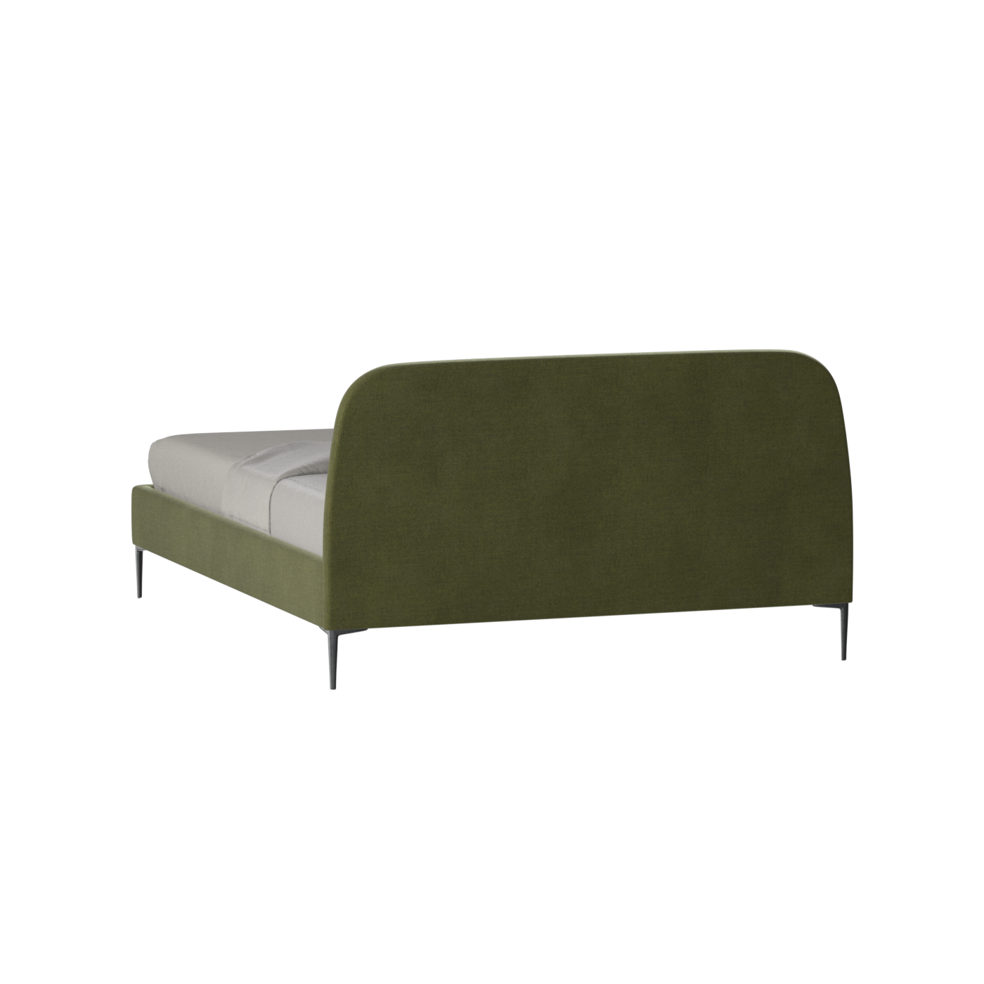 Anna Upholstered Bed with Vertical Headboard Detailing