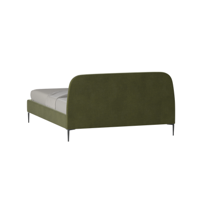 Anna Upholstered Bed with Vertical Headboard Detailing