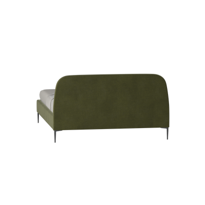 Anna Upholstered Bed with Vertical Headboard Detailing