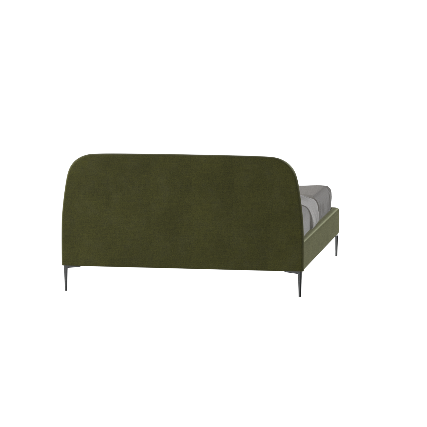 Anna Upholstered Bed with Vertical Headboard Detailing