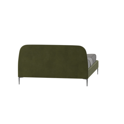 Anna Upholstered Bed with Vertical Headboard Detailing