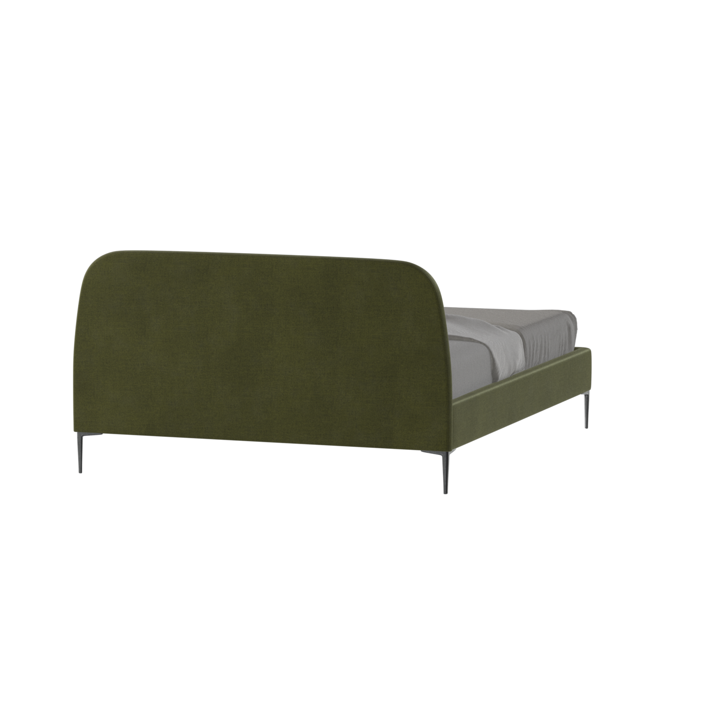 Anna Upholstered Bed with Vertical Headboard Detailing