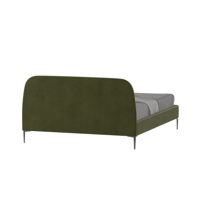 Anna Upholstered Bed with Vertical Headboard Detailing