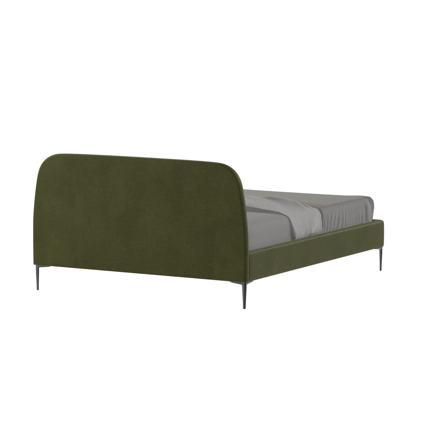 Anna Upholstered Bed with Vertical Headboard Detailing