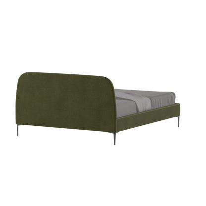 Anna Upholstered Bed with Vertical Headboard Detailing