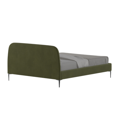 Anna Upholstered Bed with Vertical Headboard Detailing