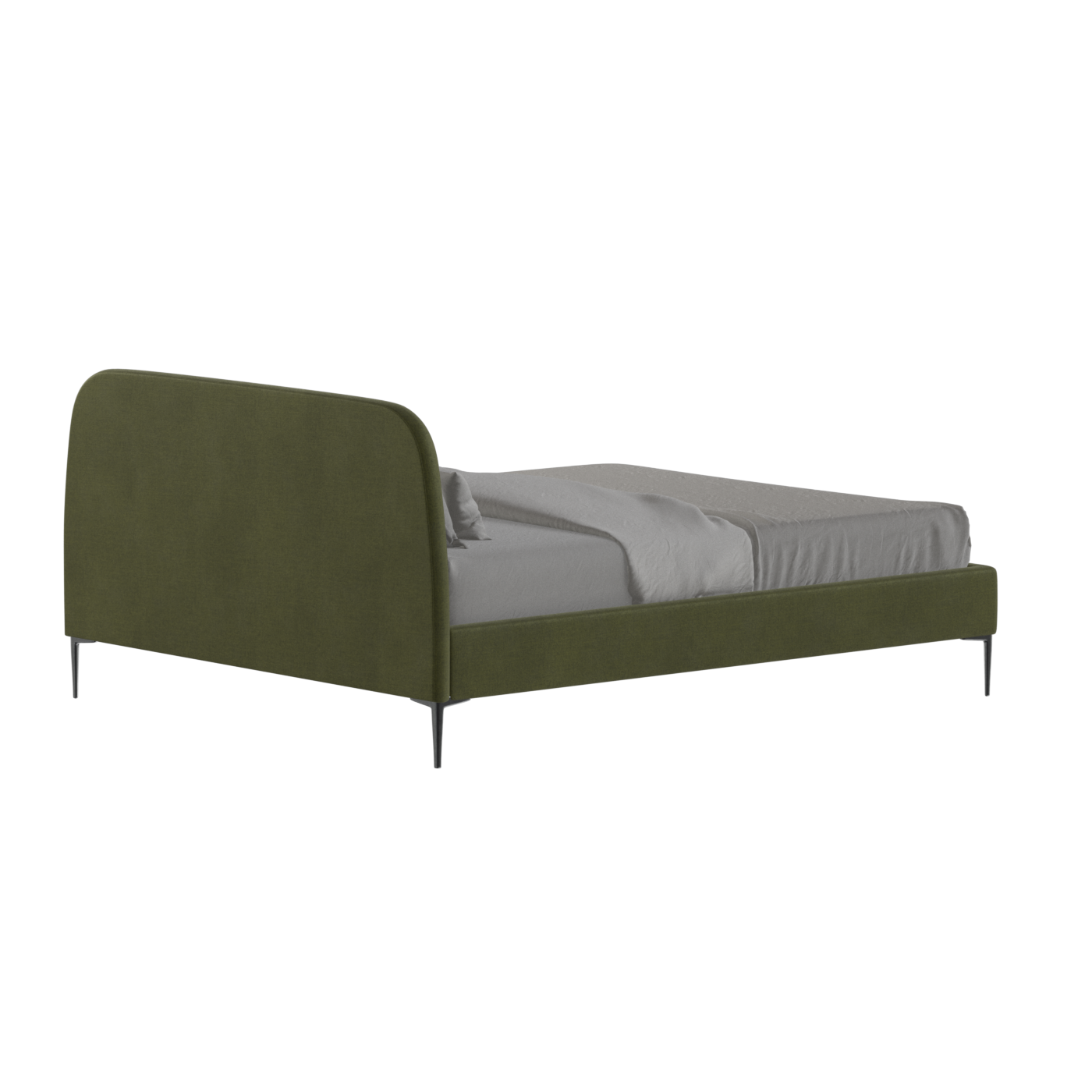 Anna Upholstered Bed with Vertical Headboard Detailing