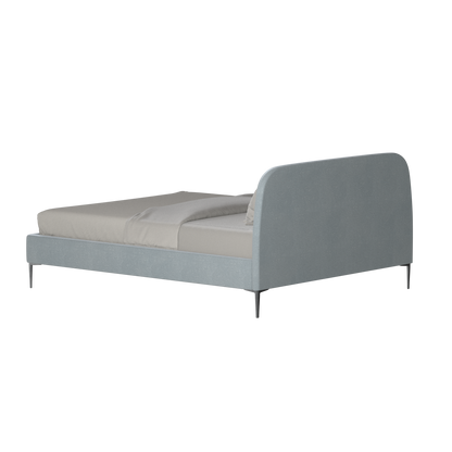 Anna Upholstered Bed with Vertical Headboard Detailing