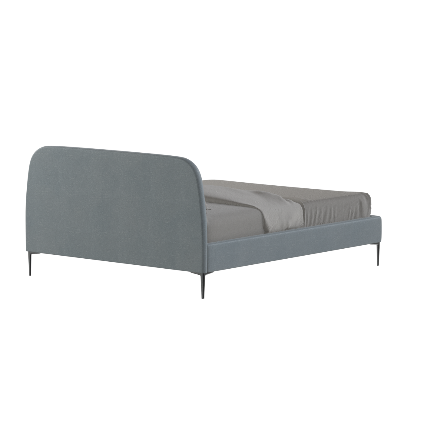 Anna Upholstered Bed with Vertical Headboard Detailing