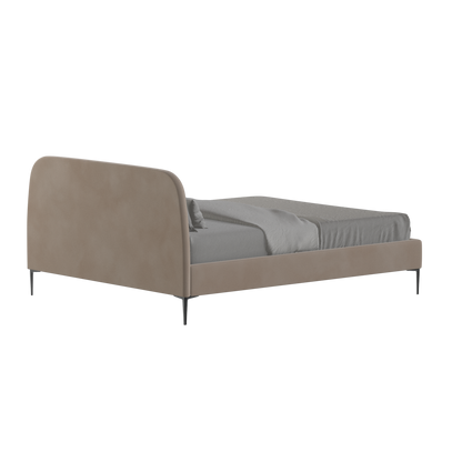 Anna Upholstered Bed with Vertical Headboard Detailing