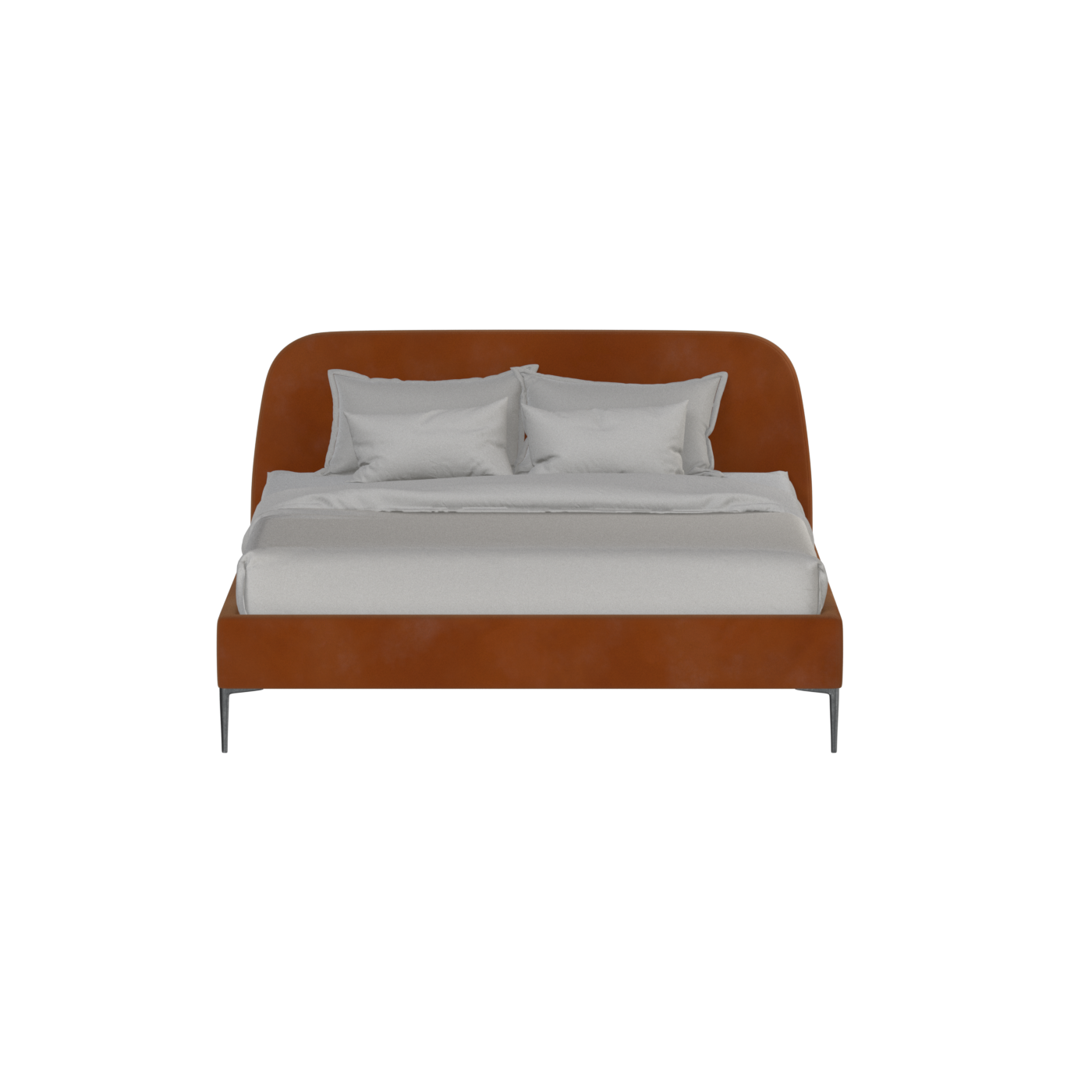 Anna Upholstered Bed with Vertical Headboard Detailing