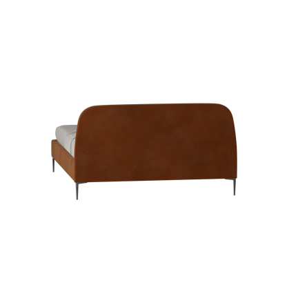 Anna Upholstered Bed with Vertical Headboard Detailing