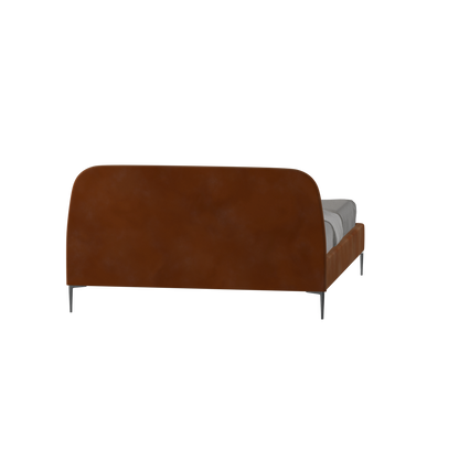 Anna Upholstered Bed with Vertical Headboard Detailing