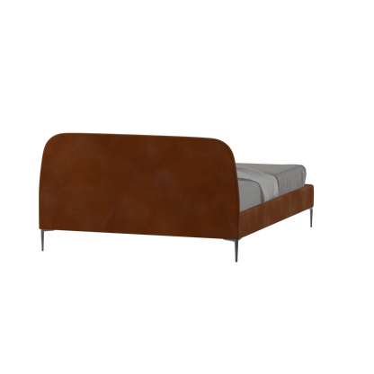 Anna Upholstered Bed with Vertical Headboard Detailing