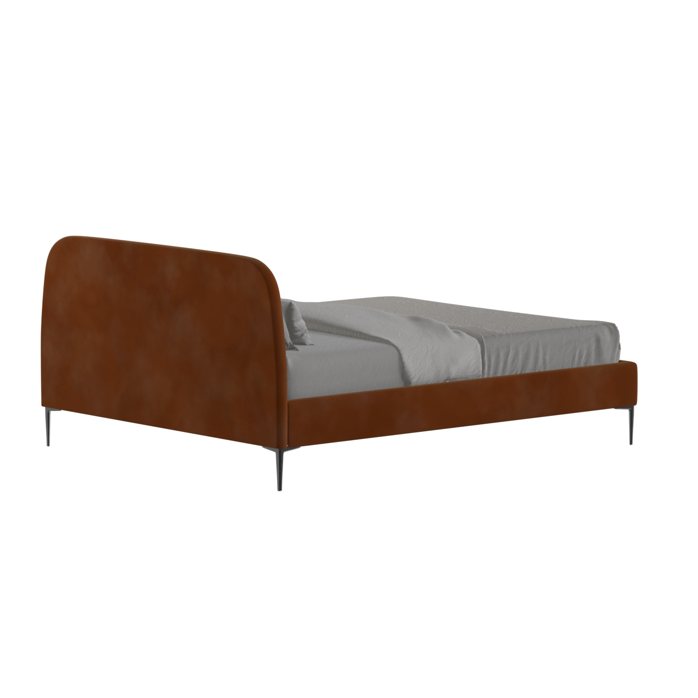 Anna Upholstered Bed with Vertical Headboard Detailing