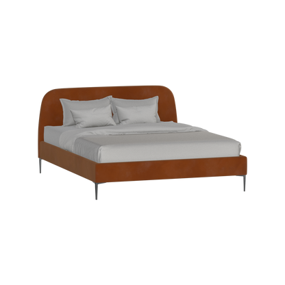 Anna Upholstered Bed with Vertical Headboard Detailing