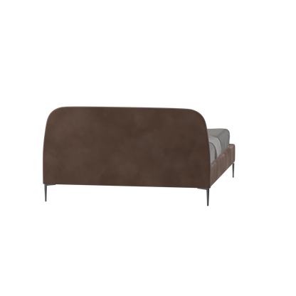 Anna Upholstered Bed with Vertical Headboard Detailing