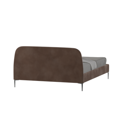 Anna Upholstered Bed with Vertical Headboard Detailing