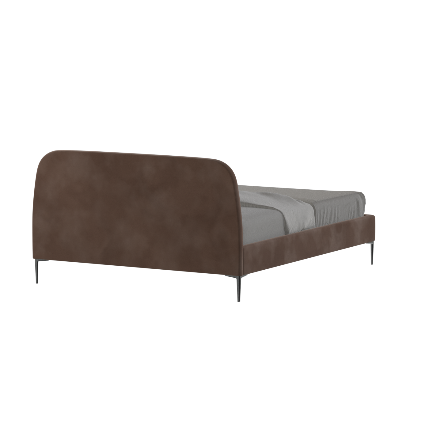 Anna Upholstered Bed with Vertical Headboard Detailing