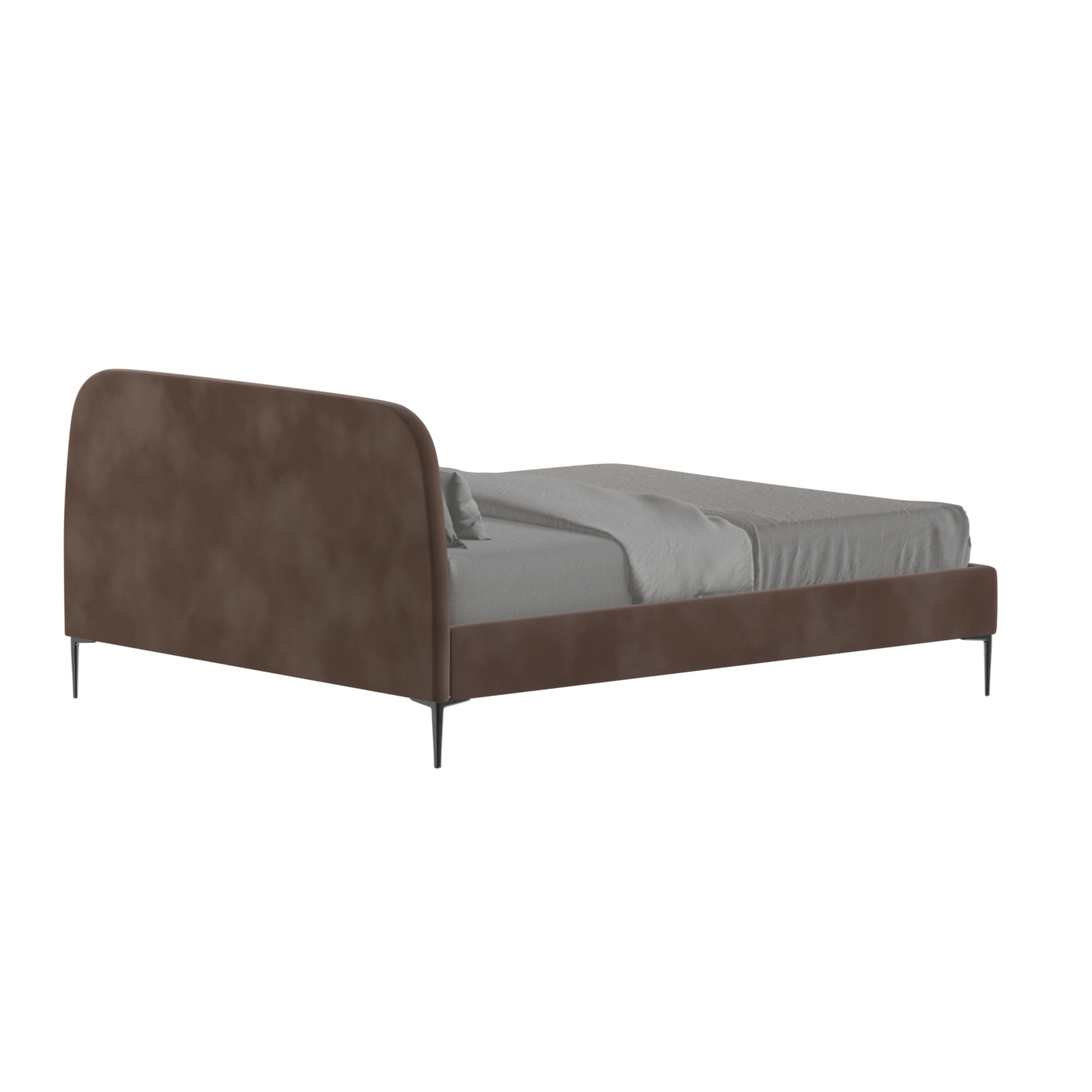 Anna Upholstered Bed with Vertical Headboard Detailing