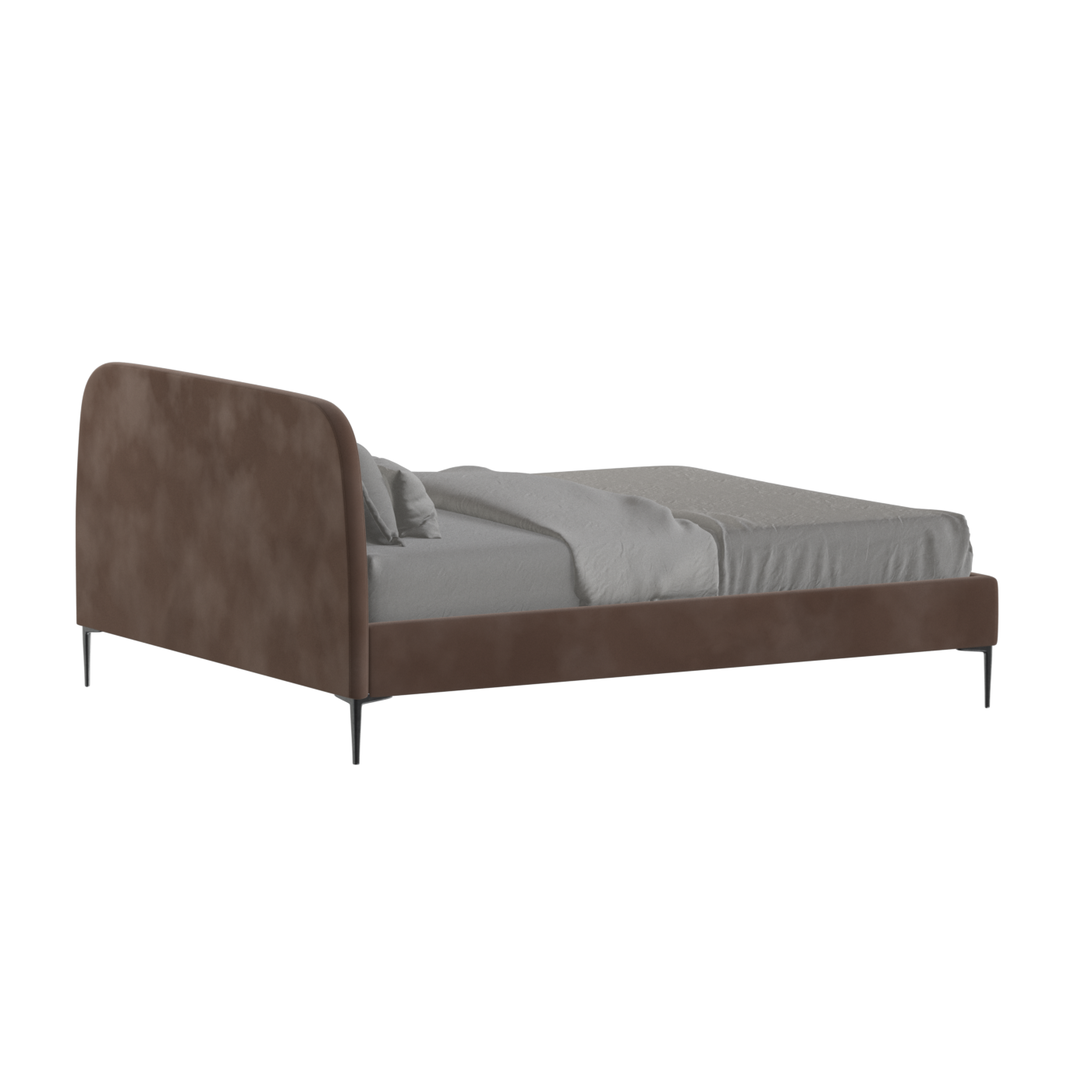Anna Upholstered Bed with Vertical Headboard Detailing