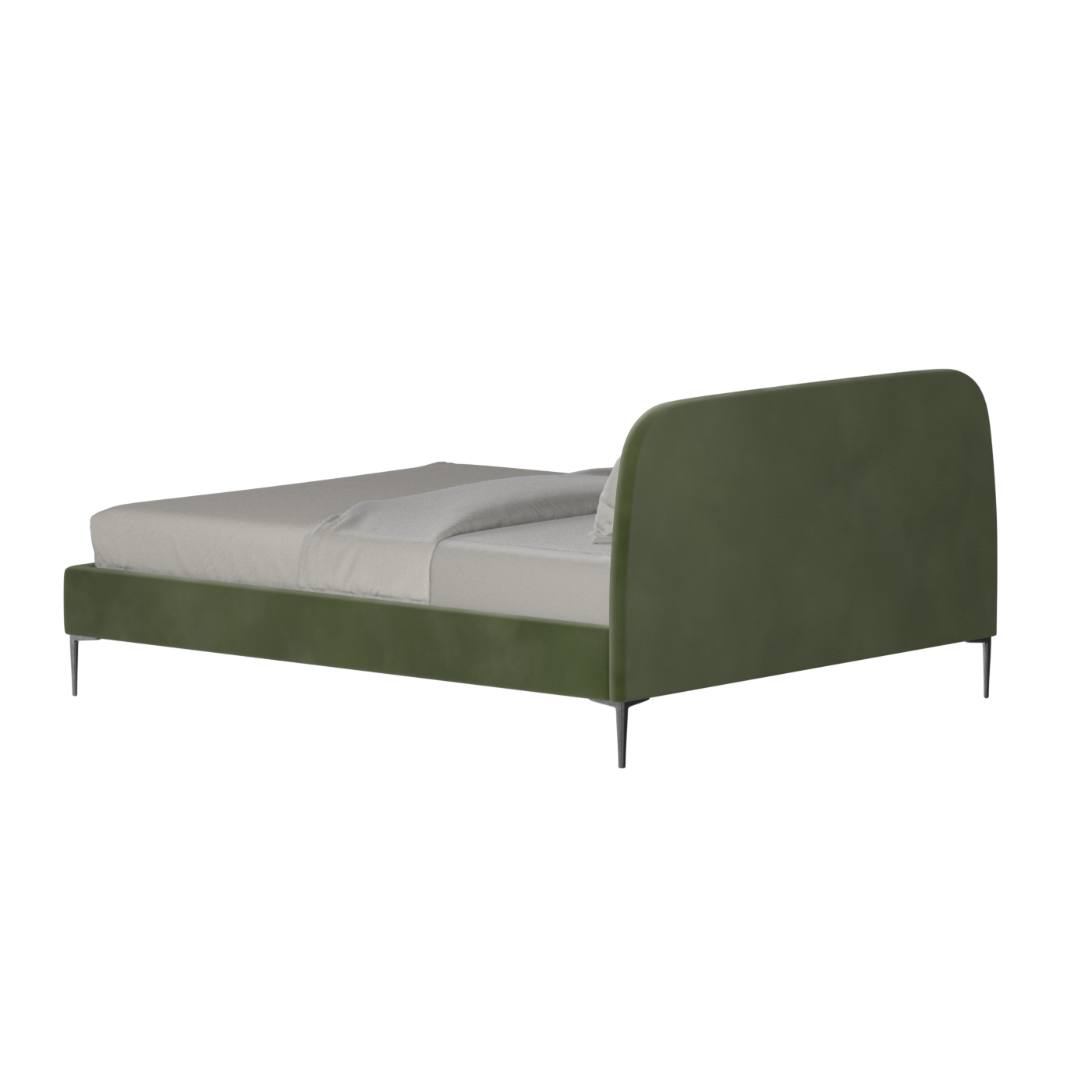 Anna Upholstered Bed with Vertical Headboard Detailing