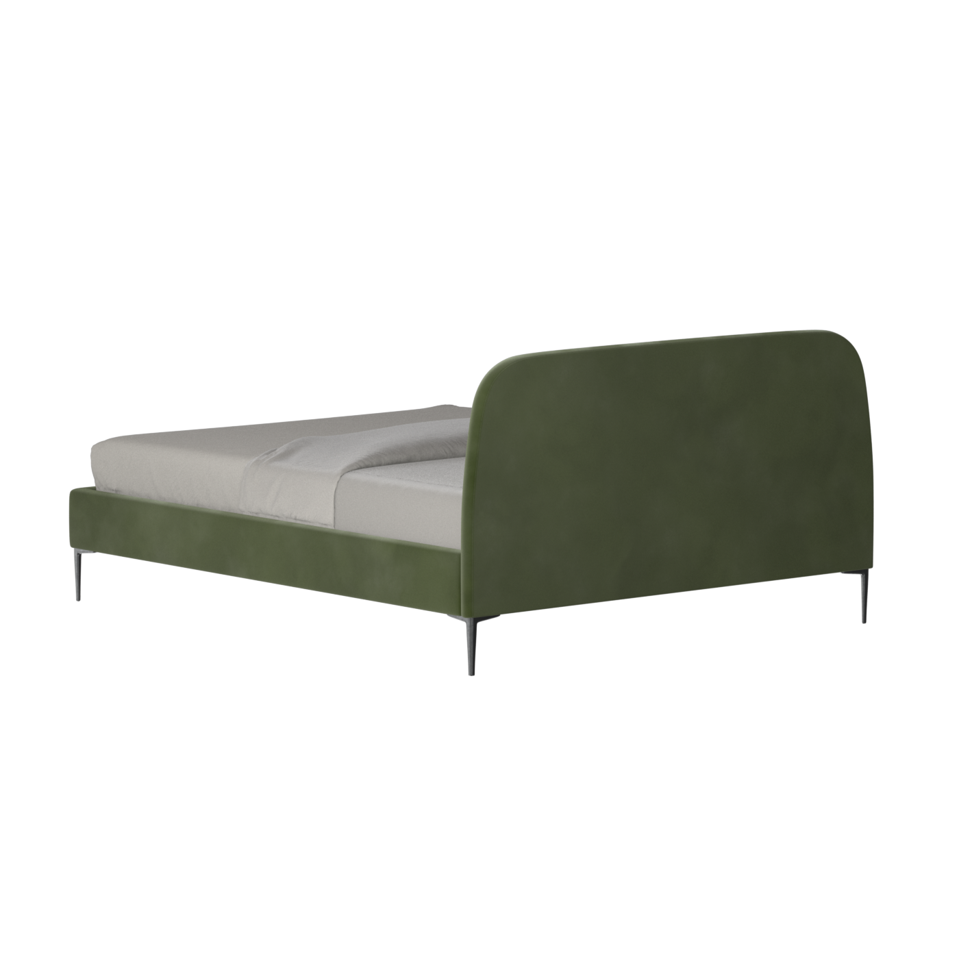 Anna Upholstered Bed with Vertical Headboard Detailing