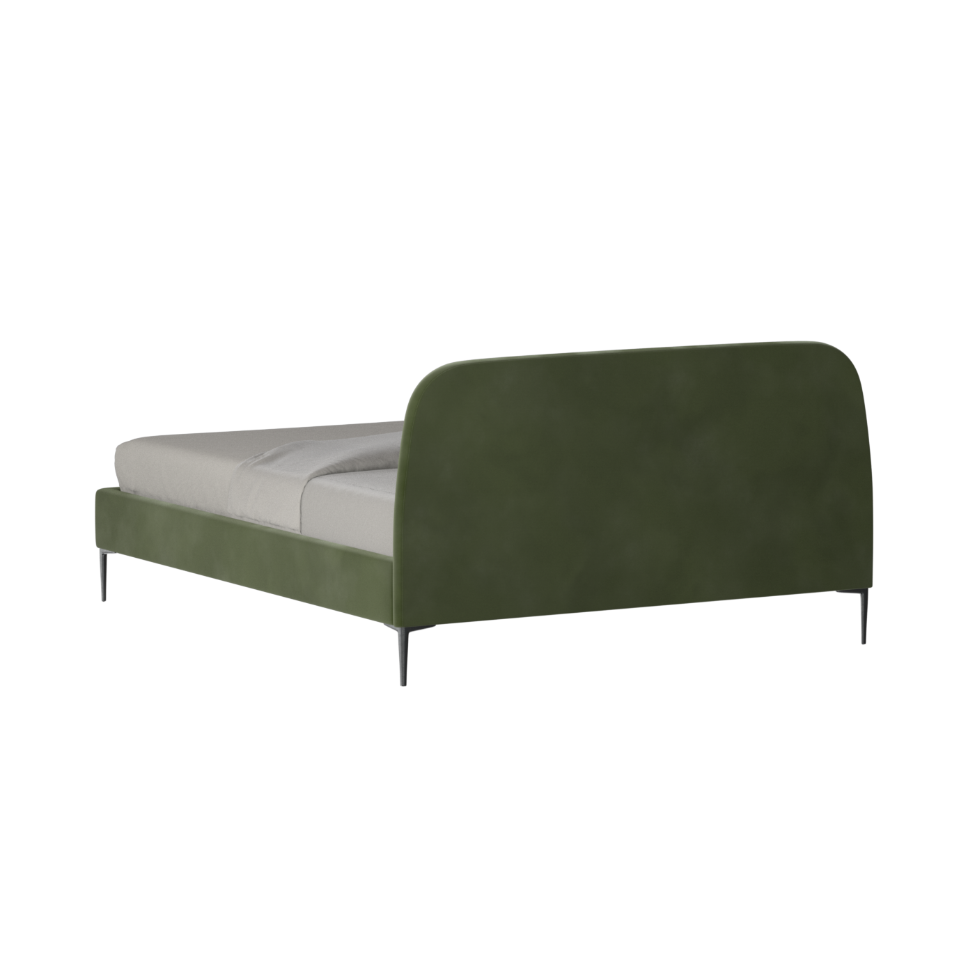Anna Upholstered Bed with Vertical Headboard Detailing