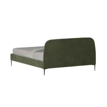 Anna Upholstered Bed with Vertical Headboard Detailing